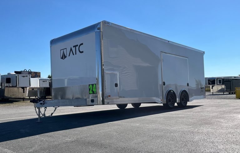 Enclosed ATC Car Trailer 2026 24ft. Aluminum ROM 550 w/Large Escape Door & LifeTrac 4994
