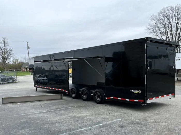 44 ft. Aluminum ATC ROM 500 Gooseneck Car Hauler, Premium Escape Door, LOADED Reduced Save $15k 4551