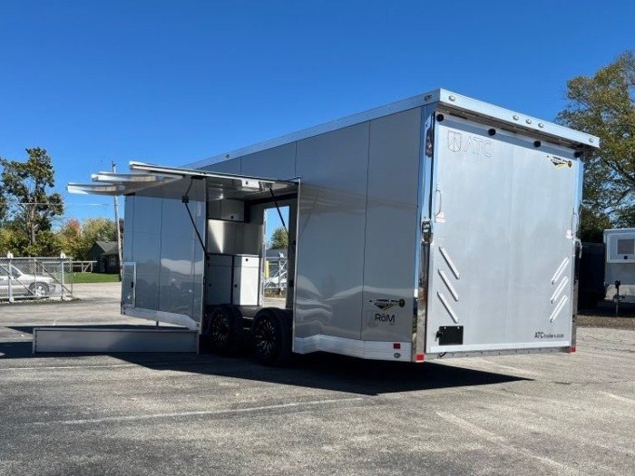 Enclosed ATC Car Trailer 2026 24ft. Aluminum ROM 550 w/Large Escape Door & LifeTrac 5758