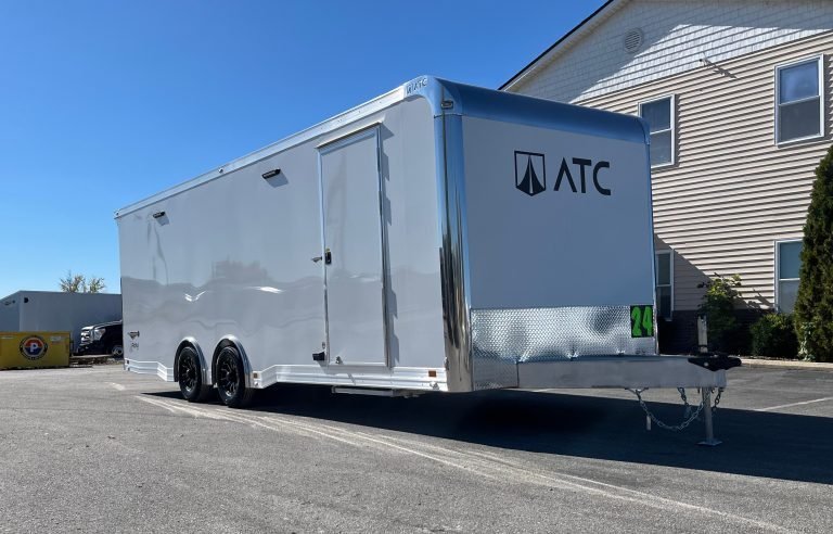 Enclosed ATC Car Trailer 2026 24ft. Aluminum ROM 550 w/Large Escape Door & LifeTrac 4994