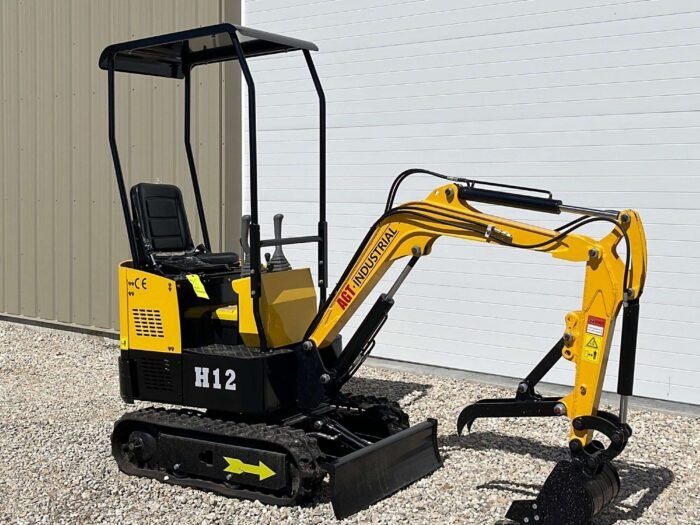 H12 Mini Excavator - front view