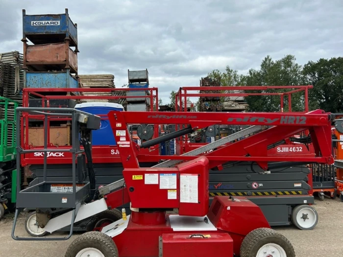 2012 Nifty HR12 Boom Lift, Cherry Picker, Scissor Lift, Skyjack, Genie, JLG - front view