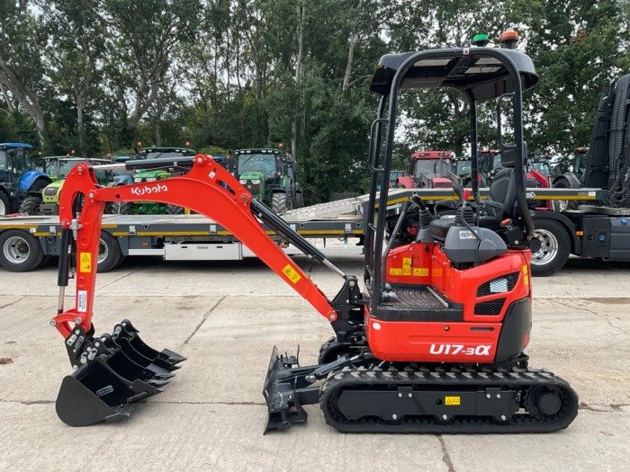 Mini Excavator - front view