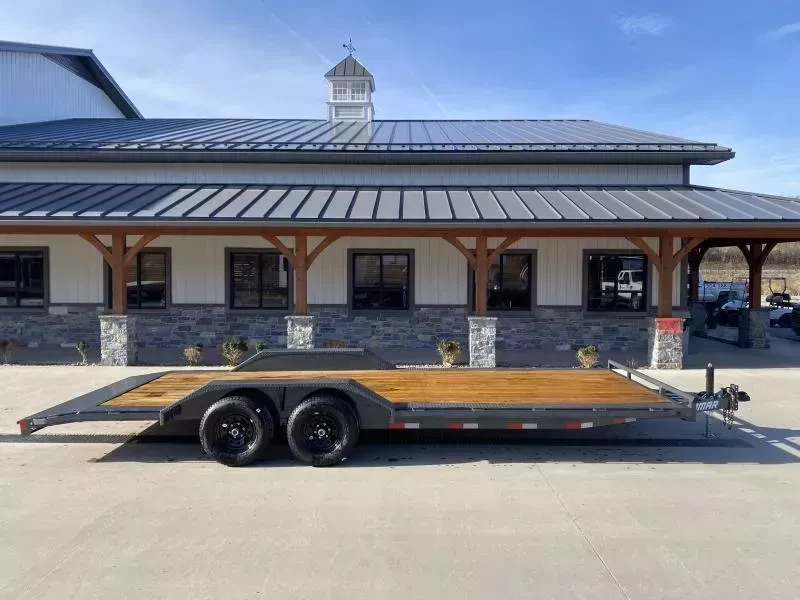 2026 Lamar Trailers 102x22 9990# GVW Car Trailer - front view