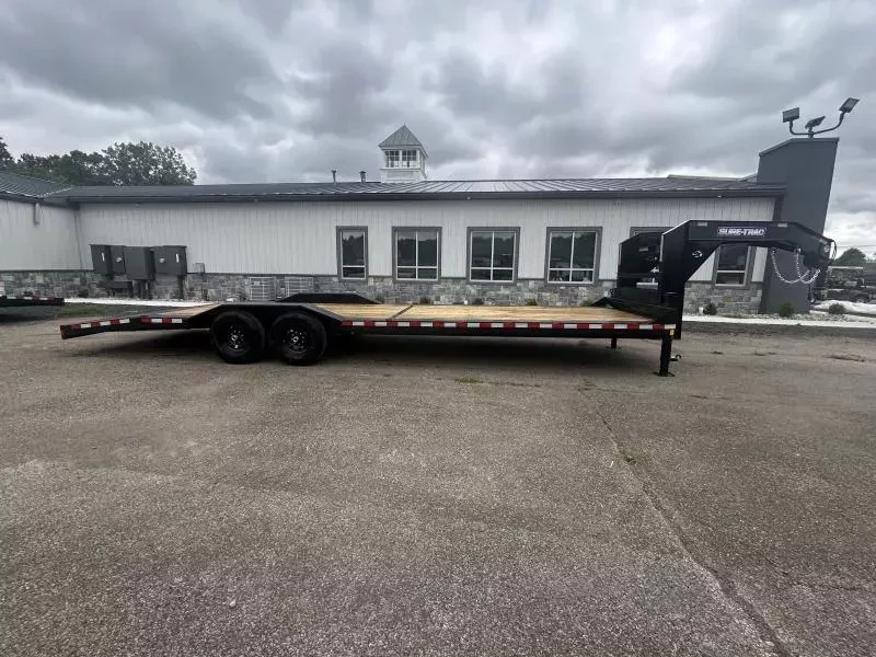 2026 Sure-Trac 102x28 Gooseneck Car Hauler 14000# GVW - front view