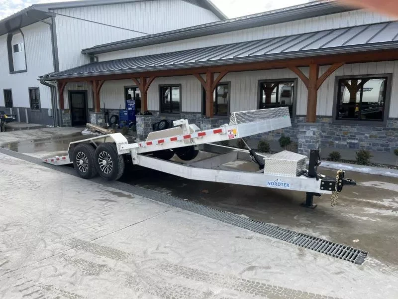 2026 Nordtek Trailers 16000 GVW 7x22 16000# Aluminum Tilt Trailer - front view