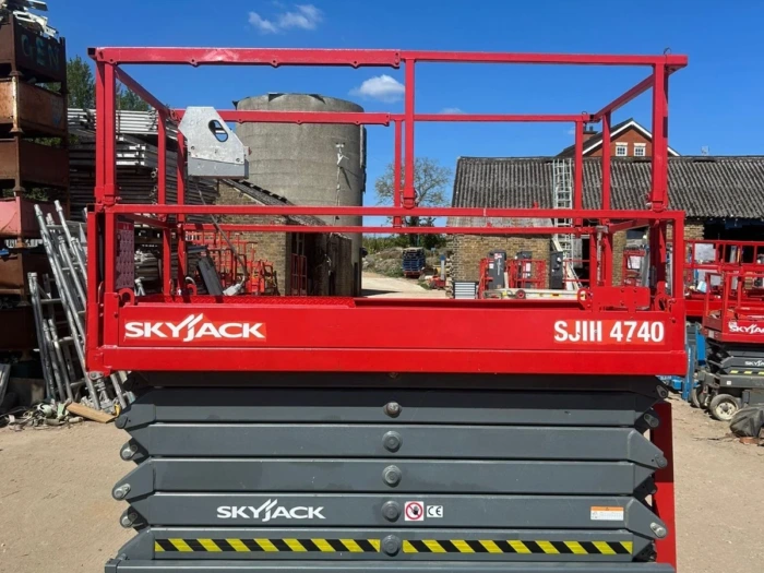 14m Skyjack SJ4740 Electric Scissor Lift Access Platform MEWP (Genie, JLG, JCB) - front view