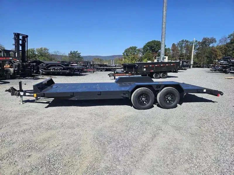 2026 Hillcrest Trailers 7x20 Steel Deck Car Hauler Trailer 9990# GVW - front view