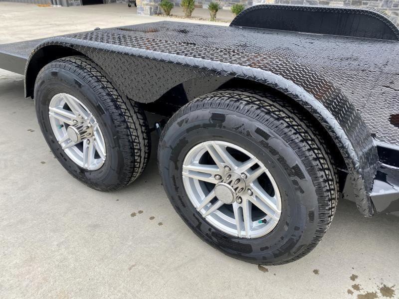 2025 Sure-Trac 7x20 9900# GVW Steel Deck Car Trailer - side view