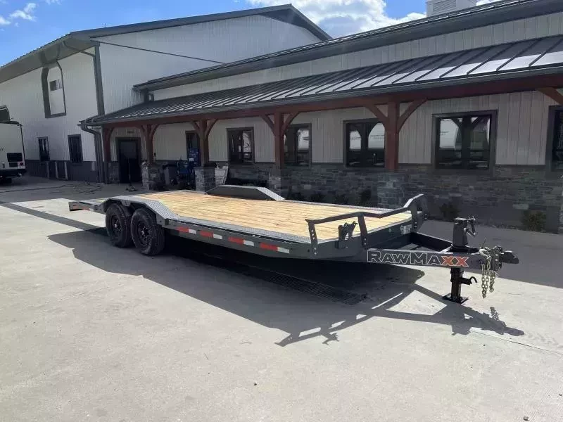 2026 RawMaxx 102x24 Buggy Car Hauler 14000# GVW - front view