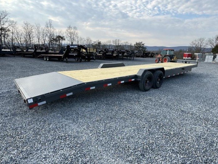 2026 Lamar Trailers 14000 GVW 7x28 14000# Car Hauler Trailer - front view