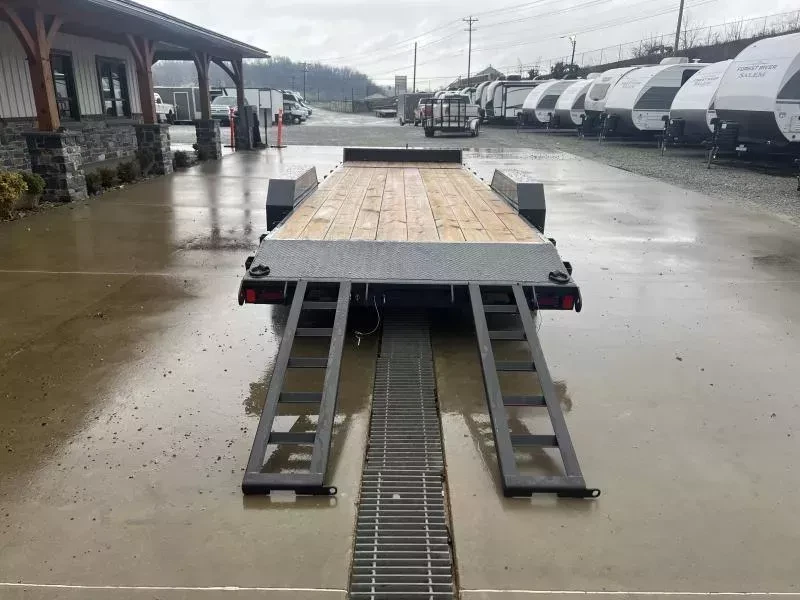 2026 Hillcrest Trailers 7x24 Car Hauler Trailer 7000 GVW - frame and coupler detail
