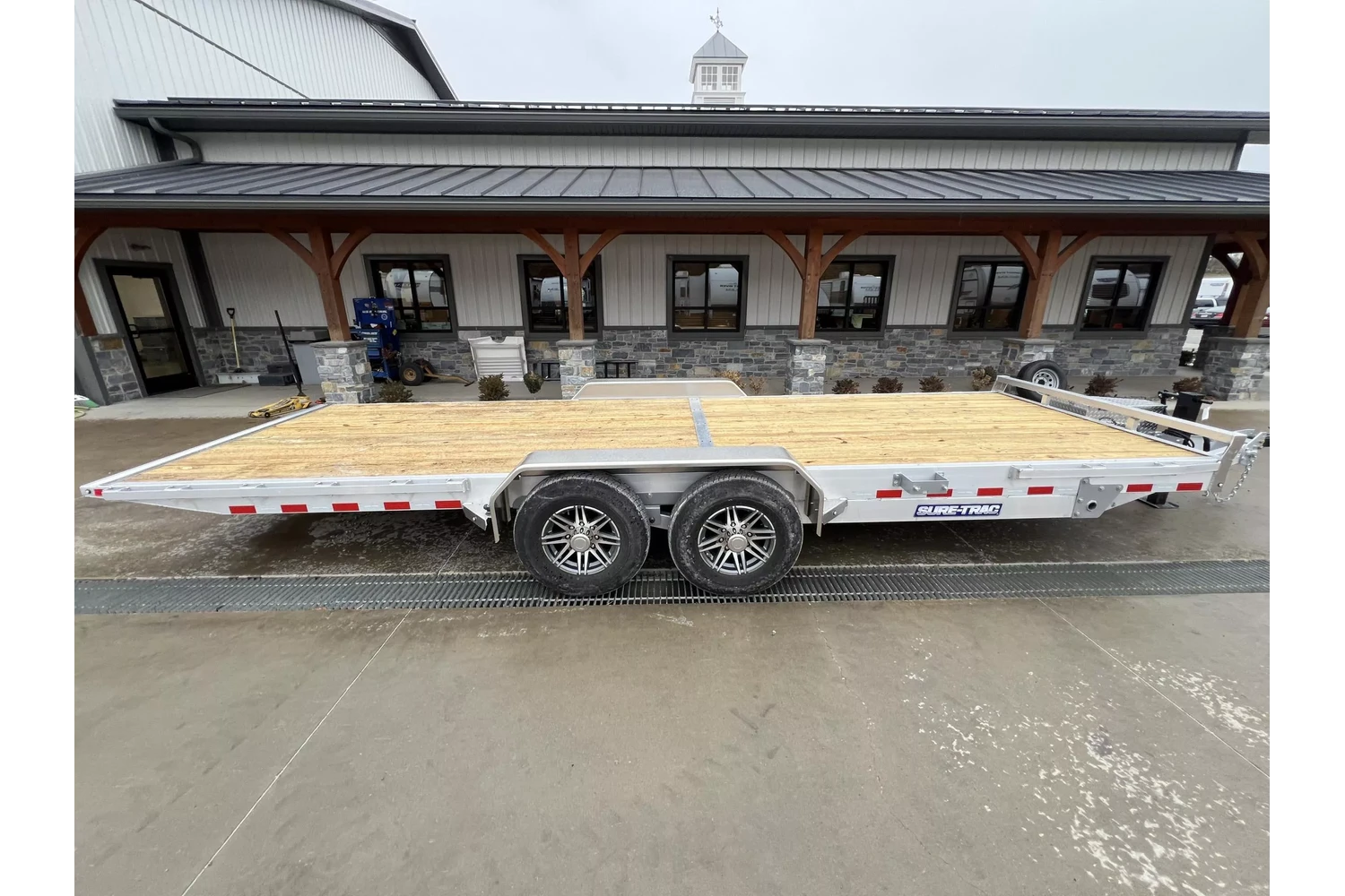 2026 Sure-Trac 7x22 14000# Aluminum Tilt Trailer - front view 2