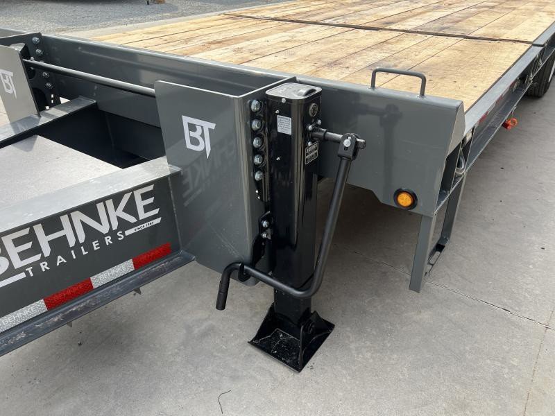 2025 Behnke Air Brake Gravity Tilt Deckover Trailer - 102in x 30ft, 40,000 GVWR, Fabricated I-Beam Frame - rear view 2