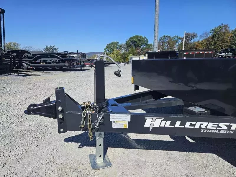 2026 Hillcrest Trailers 7x20 Steel Deck Car Hauler Trailer 9990# GVW - side view 2