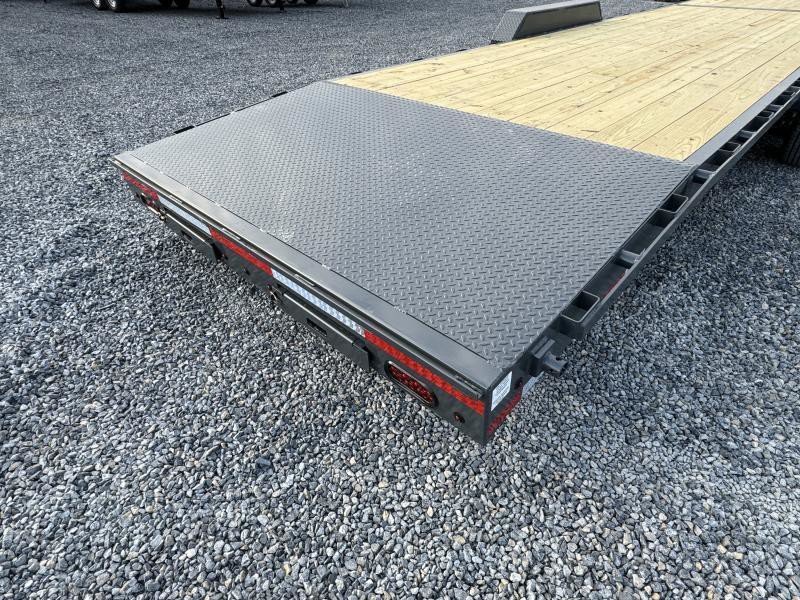 2026 Lamar Trailers 14000 GVW 7x28 14000# Car Hauler Trailer - rear view 2