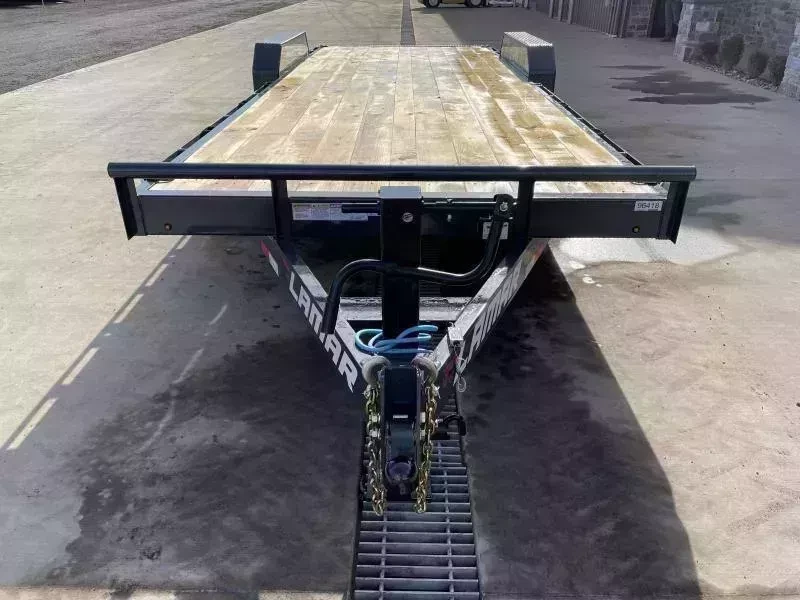 2026 Lamar Trailers 7x20 14000# GVW Car Hauler Trailer - three-quarter view 2