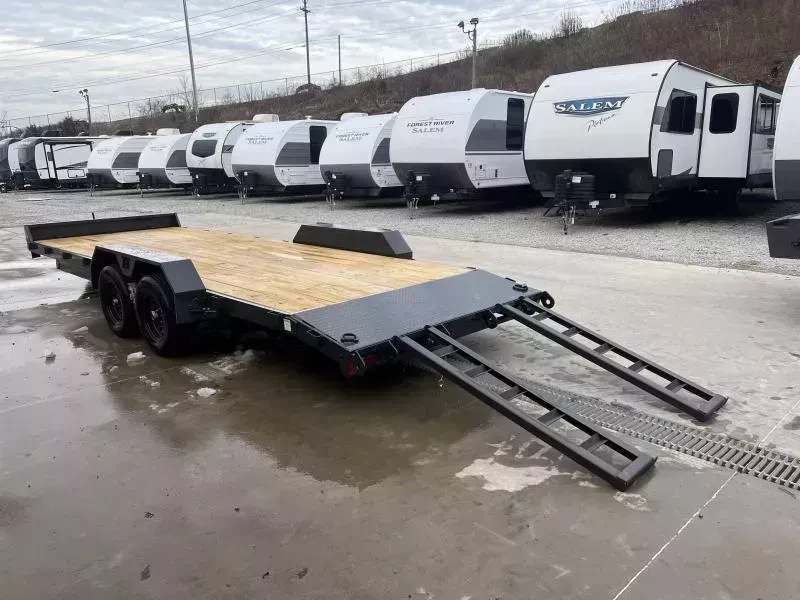 2026 Hillcrest Trailers 7x20 Car Hauler Trailer 7000 GVW - rear view 2