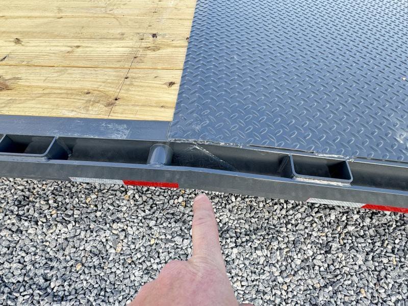 2026 Lamar Trailers 14000 GVW 7x28 14000# Car Hauler Trailer - three-quarter view 2