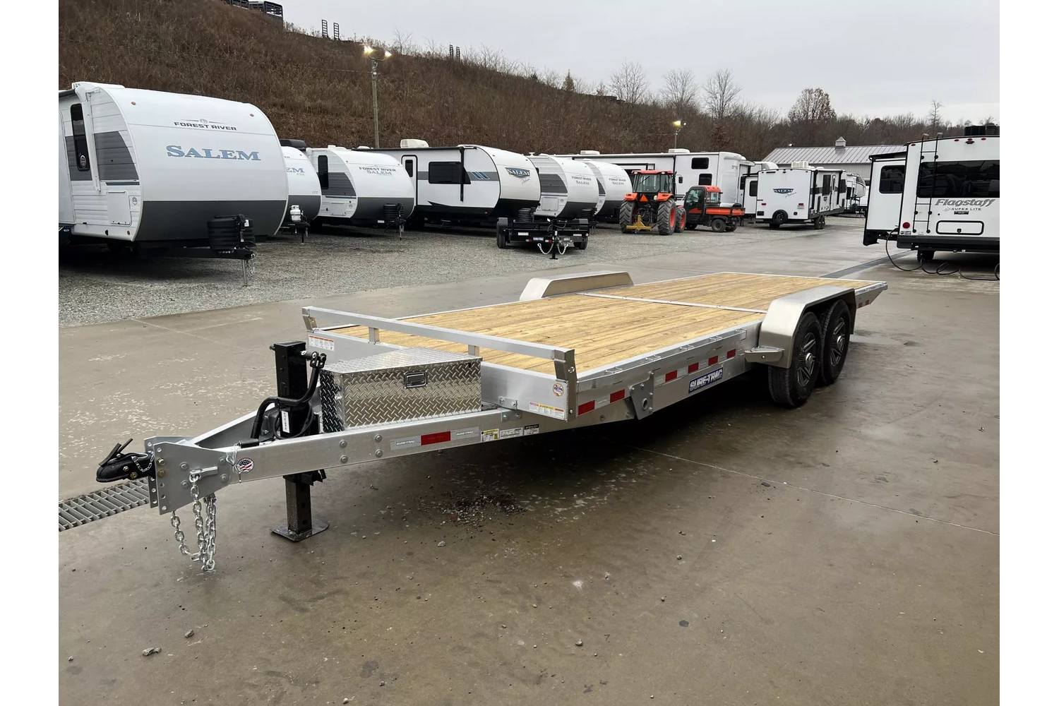 2026 Sure-Trac 7x22 14000# Aluminum Tilt Trailer - rear view 2