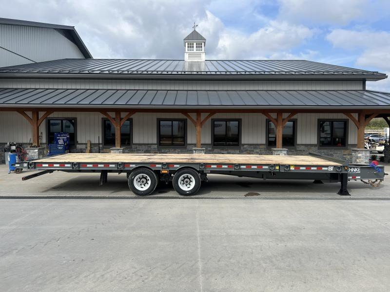 2025 Behnke Air Brake Gravity Tilt Deckover Trailer - 102in x 30ft, 40,000 GVWR, Fabricated I-Beam Frame - close-up detail 2
