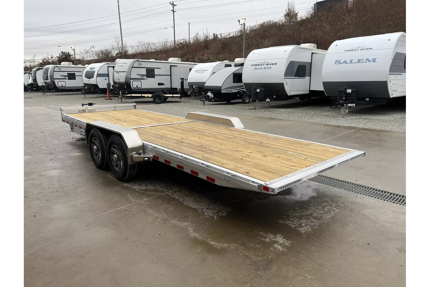 2026 Sure-Trac 7x22 14000# Aluminum Tilt Trailer - interior view 2