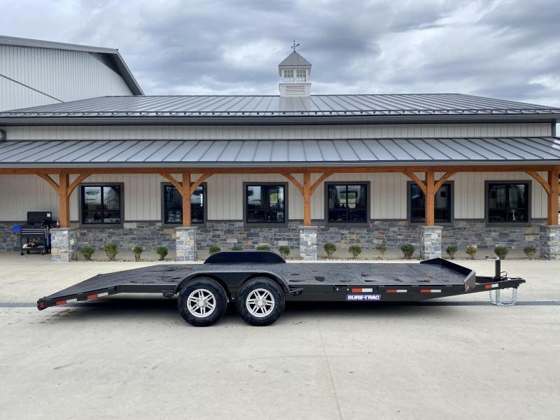 2025 Sure-Trac 7x20 9900# GVW Steel Deck Car Trailer - close-up detail 2
