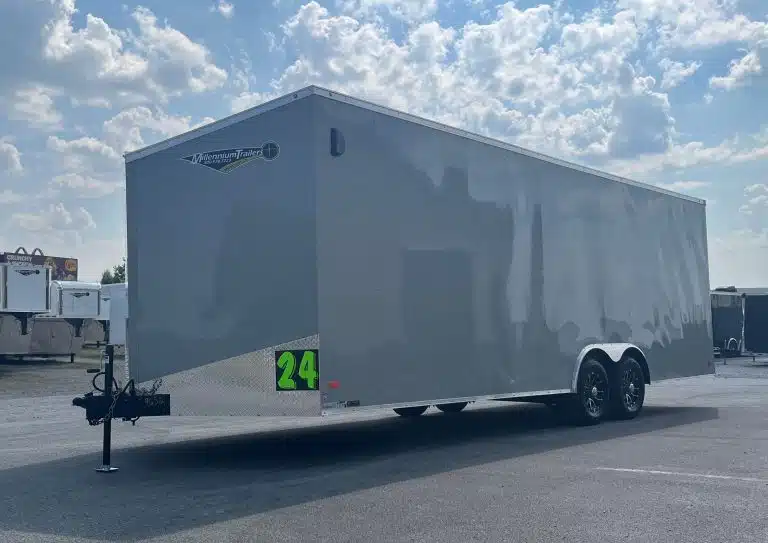 Enclosed Car Hauler 2026 24ft. Hero w/Heavy Duty Ramp Door & Aluminum Wheels 0939