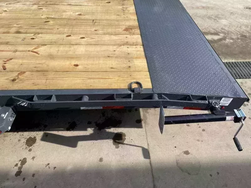 2026 Lamar Trailers 7x20 14000# GVW Car Hauler Trailer - control and cab detail 2