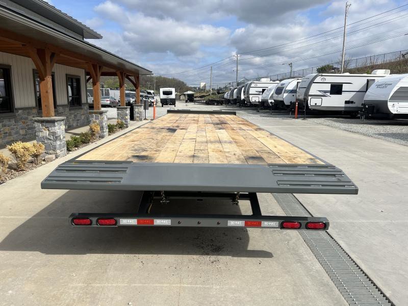 2025 Behnke Air Brake Gravity Tilt Deckover Trailer - 102in x 30ft, 40,000 GVWR, Fabricated I-Beam Frame - control and cab detail 2