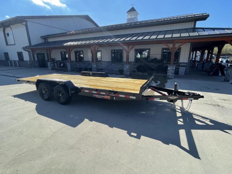 2025 H&H 7x20 Manual Tilt Car Hauler Trailer 9990# GVW - front view