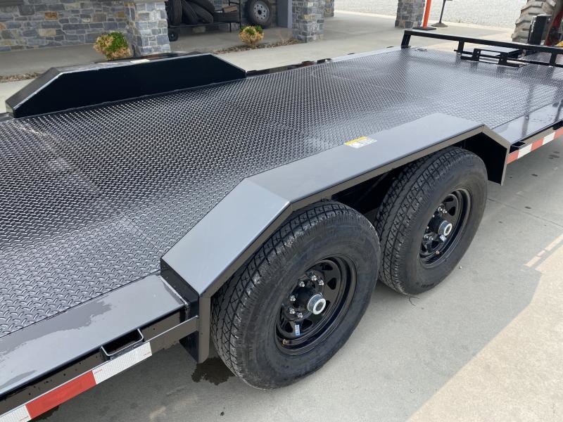 2025 H and H Trailer 14000 GVW Car Hauler - wheel and axle detail 2