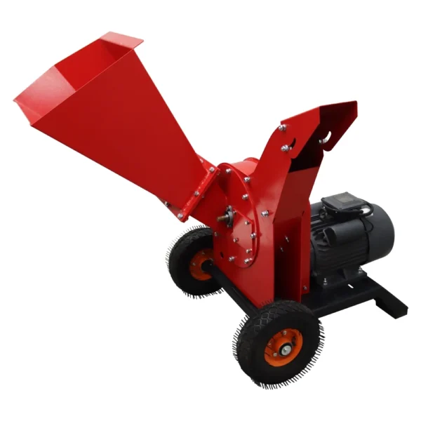 220V Wood Shredder Machine - rear view