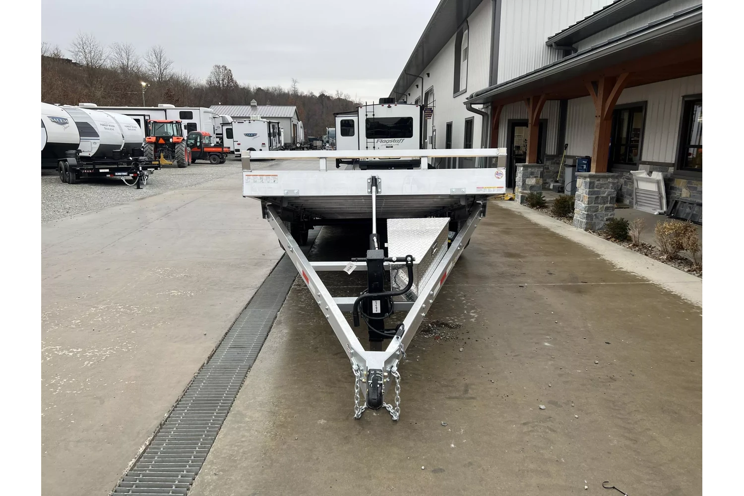 2026 Sure-Trac 7x22 14000# Aluminum Tilt Trailer - rear view