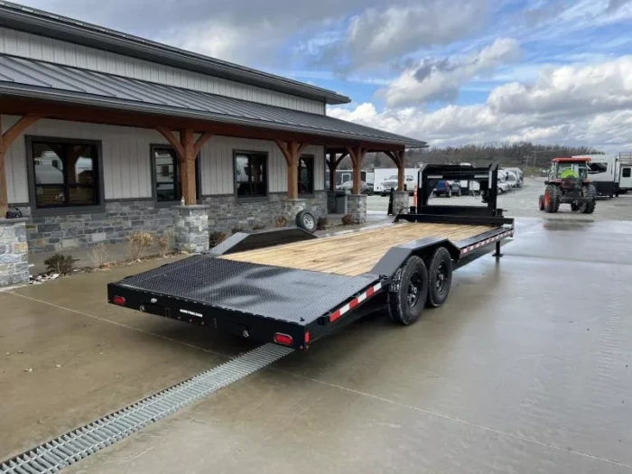 2026 Sure-Trac 102x24 Gooseneck Car Hauler 14000# GVW - front view