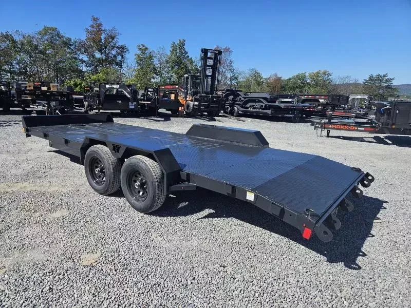 2026 Hillcrest Trailers 7x20 Steel Deck Car Hauler Trailer 9990# GVW - side view