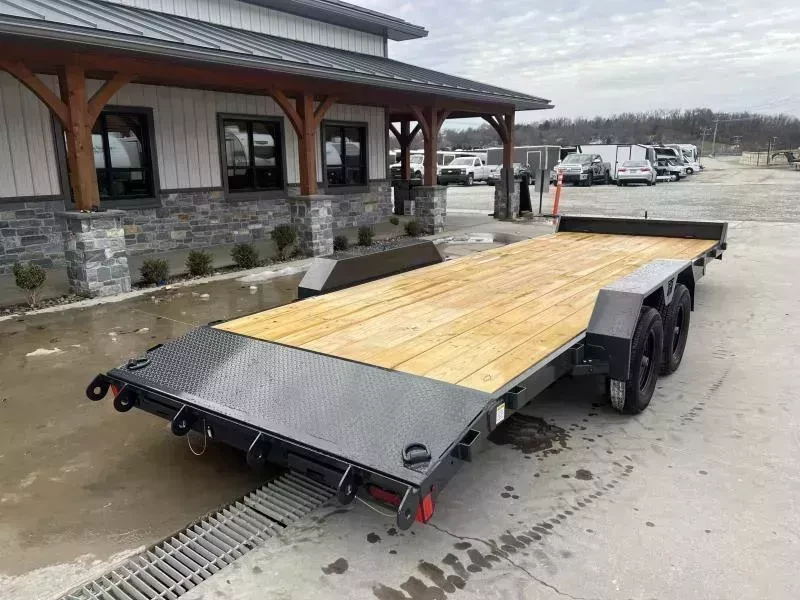 2026 Hillcrest Trailers 7x20 Car Hauler Trailer 7000 GVW - side view