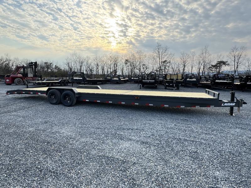 2026 Lamar Trailers 14000 GVW 7x28 14000# Car Hauler Trailer - rear view