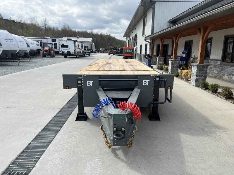 2025 Behnke Air Brake Gravity Tilt Deckover Trailer - 102in x 30ft, 40,000 GVWR, Fabricated I-Beam Frame - front view 3