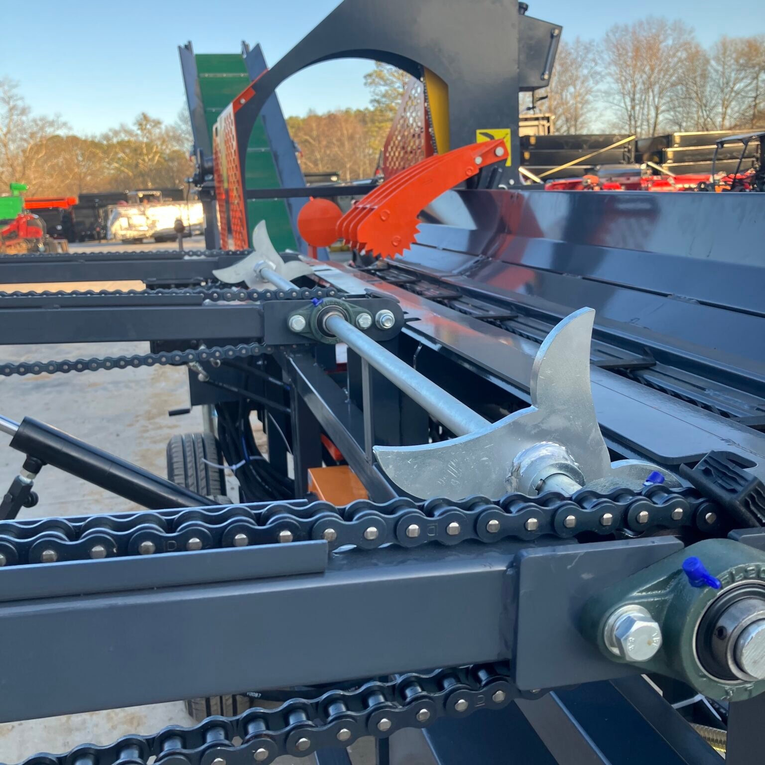 Rima 400mm Firewood Processor - undercarriage detail