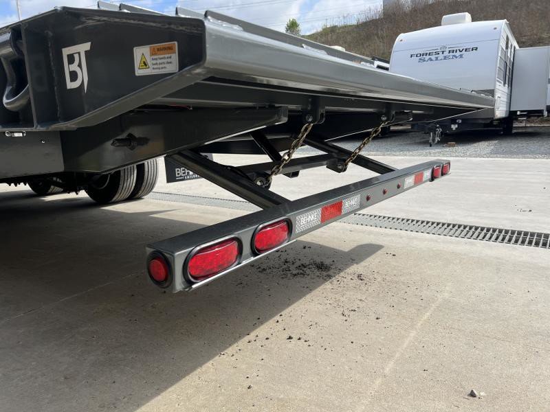 2025 Behnke Air Brake Gravity Tilt Deckover Trailer - 102in x 30ft, 40,000 GVWR, Fabricated I-Beam Frame - side view 3