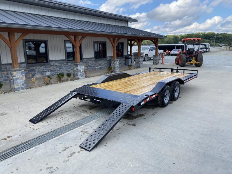 2025 Sure-Trac 102x24 Buggy Car Hauler Trailer 14000# GVW - frame and coupler detail 2