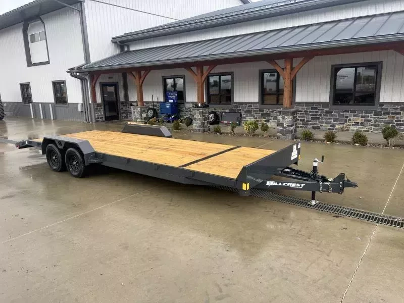 2026 Hillcrest Trailers 7x24 Car Hauler Trailer 7000 GVW - front view 3