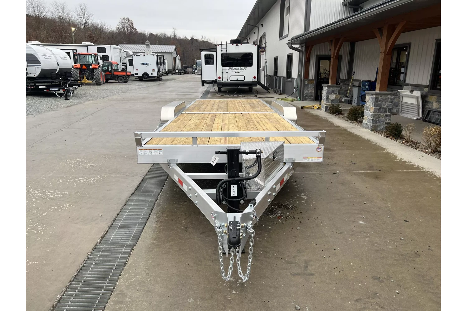 2026 Sure-Trac 7x22 14000# Aluminum Tilt Trailer - front view 3