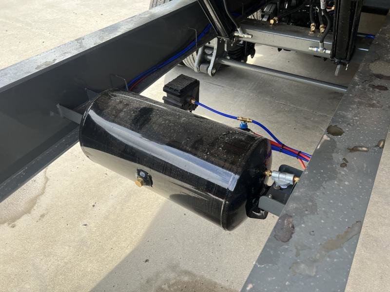 2025 Behnke Air Brake Gravity Tilt Deckover Trailer - 102in x 30ft, 40,000 GVWR, Fabricated I-Beam Frame - three-quarter view 3