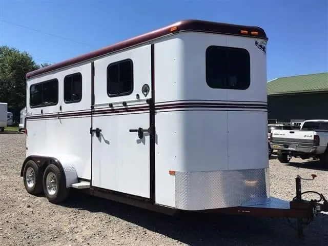 2007 Hawk 2 Horse Bumper Pull Side Ramp