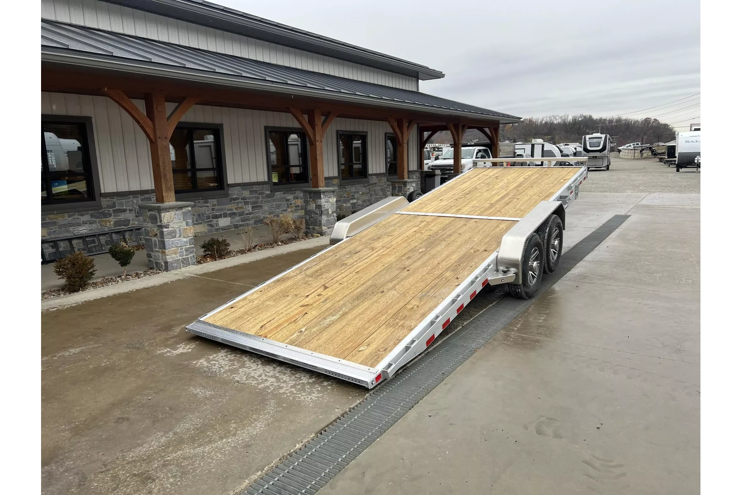 2026 Sure-Trac 7x22 14000# Aluminum Tilt Trailer - rear view 3