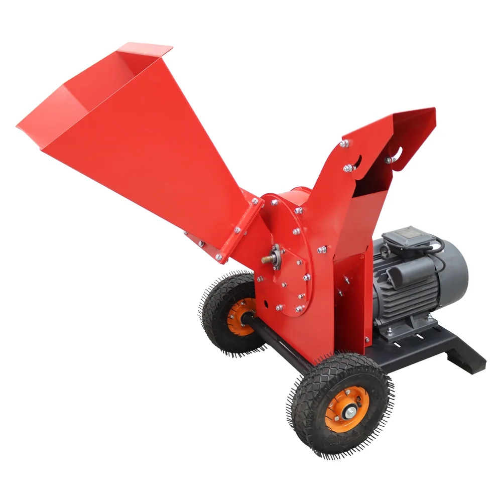 220V Wood Shredder Machine - close-up detail