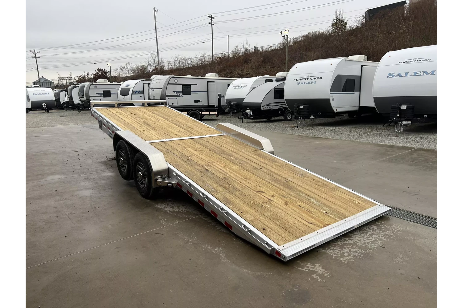 2026 Sure-Trac 7x22 14000# Aluminum Tilt Trailer - interior view 3
