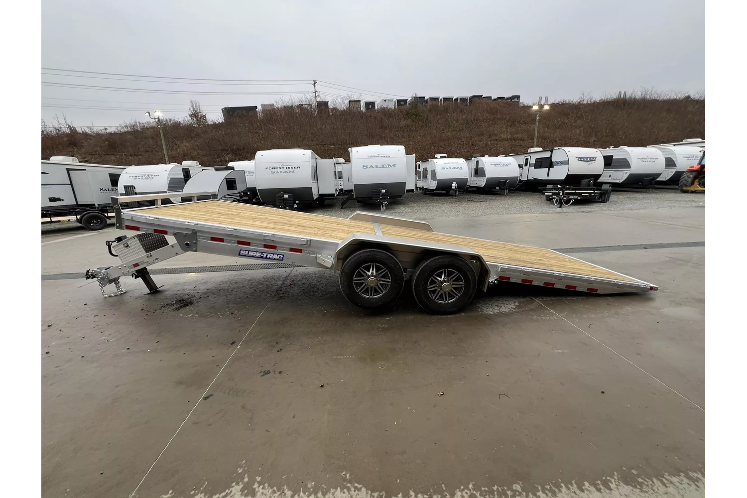 2026 Sure-Trac 7x22 14000# Aluminum Tilt Trailer - close-up detail 3